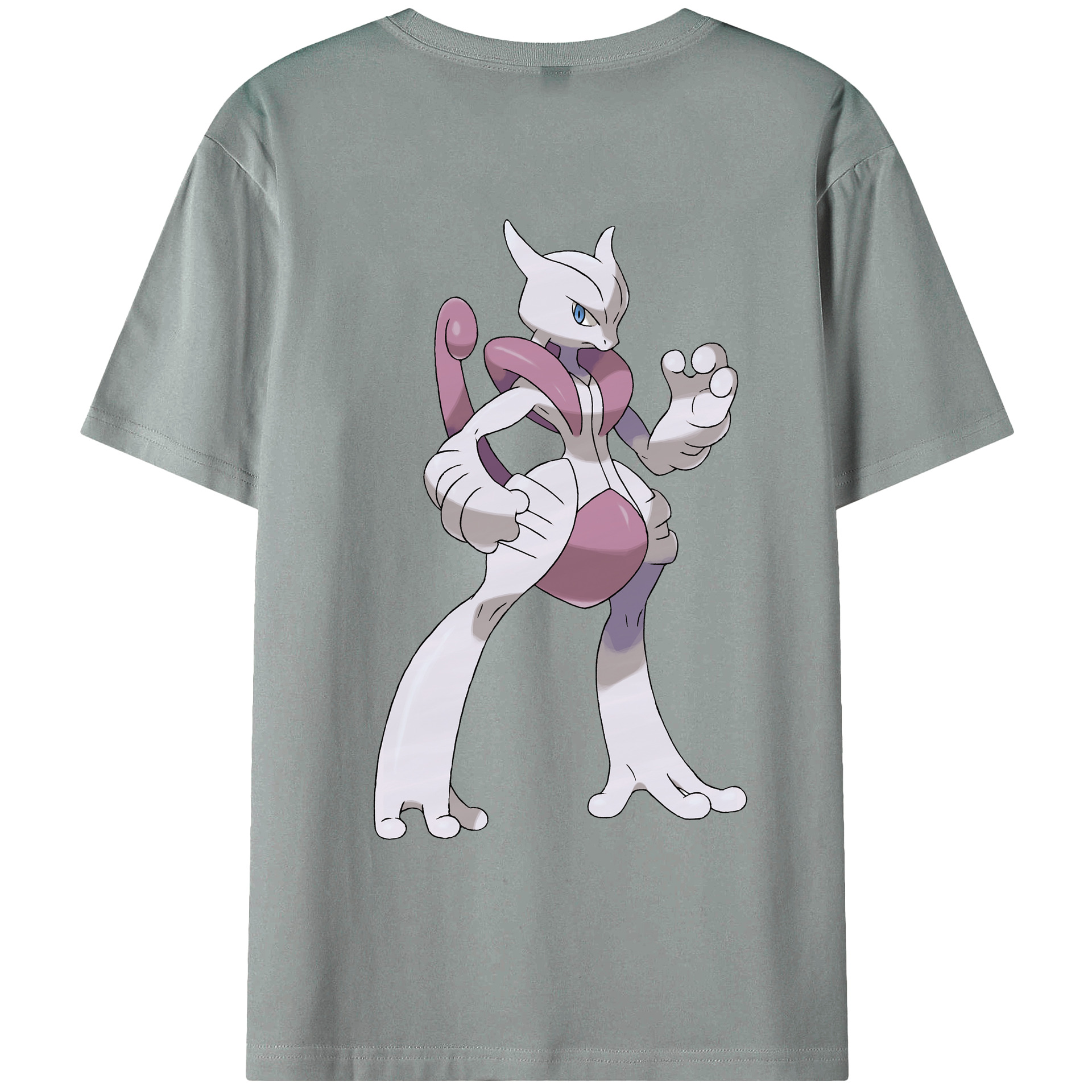 （画像用） ポケットモンスター Pokémon 綿100％ メンズ半袖Tシャツ（バックプリント） 通気性